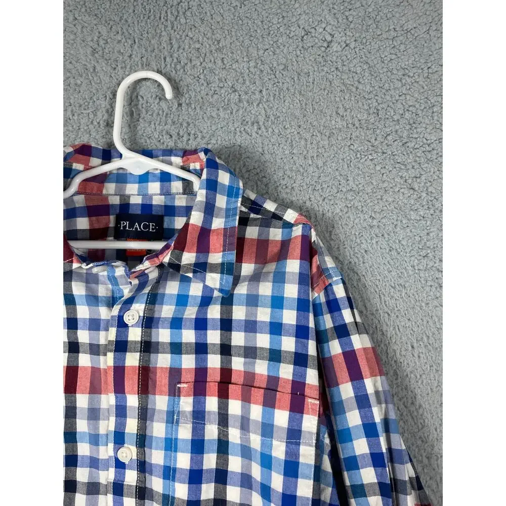 The Children's Place Boys Button Long Sleeve Shirt Size XXL